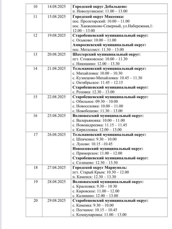 Вице-премьер Лариса Толстыкина опубликовала график работы "Автоаптеки" на август Вице-премьер Лариса Толстыкина опубликовала график работы "Автоаптеки" на август