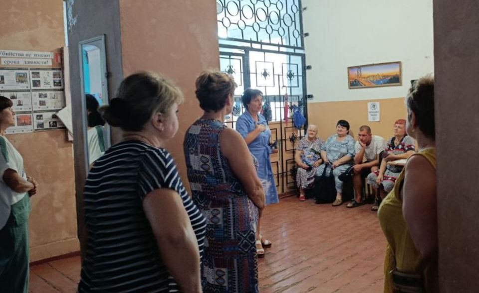 Валентина Харлашка: Сегодня, 30 июля провела встречу с населением в Червоногвардейском районе Макеевки