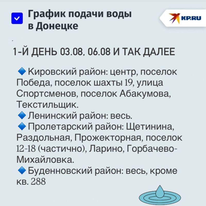 Новый график подачи воды в Донецке и Макеевке: как теперь будут подавать воду Новый график подачи воды в Донецке и Макеевке: как теперь будут подавать воду