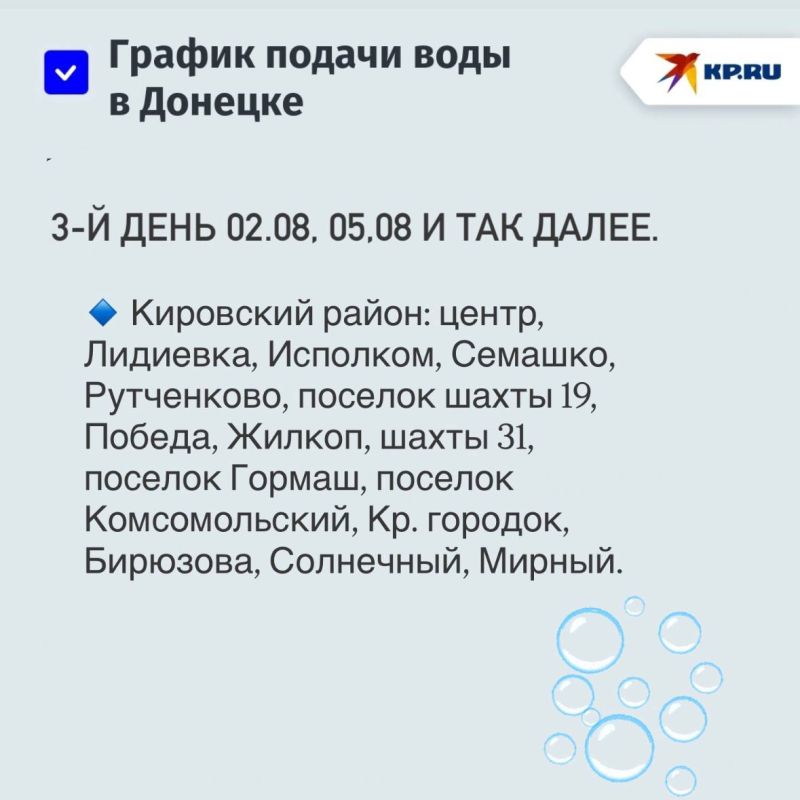 Новый график подачи воды в Донецке и Макеевке: как теперь будут подавать воду Новый график подачи воды в Донецке и Макеевке: как теперь будут подавать воду