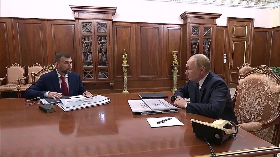 Денис Пушилин: На встрече с Президентом обсудили ключевые вопросы водоснабжения Республики