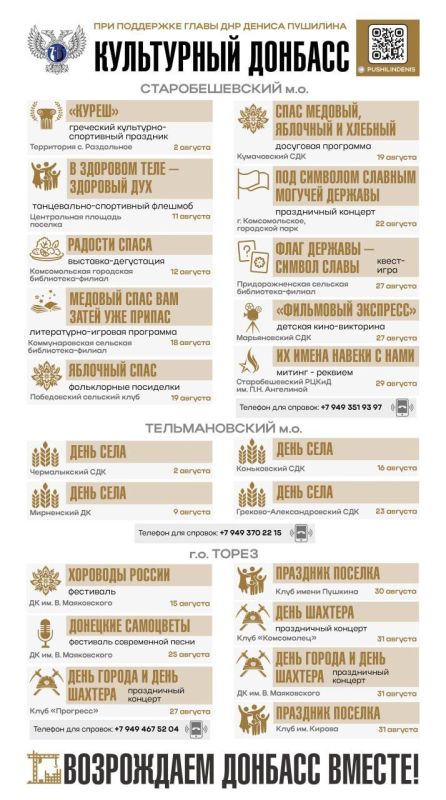 За 10 дней в акции «Культурный Донбасс» приняли участие более 40 тысяч человек - Денис Пушилин