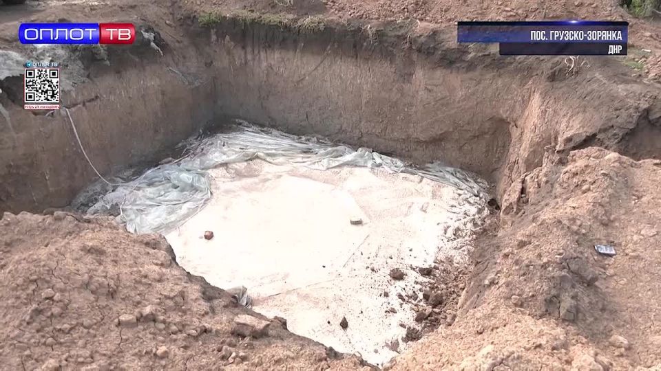Воде быть!. Ёмкость на сто кубических метров установливают в поселке Грузко-Зорянка по поручению Главы ДНР Дениса Пушилина