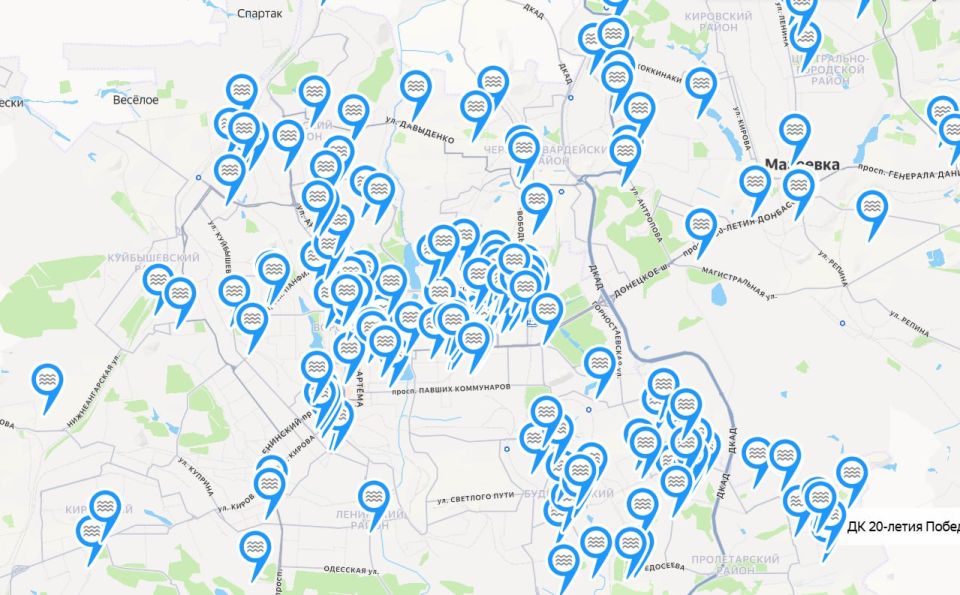 На сайте доступна новая карта: Пункты разлива воды