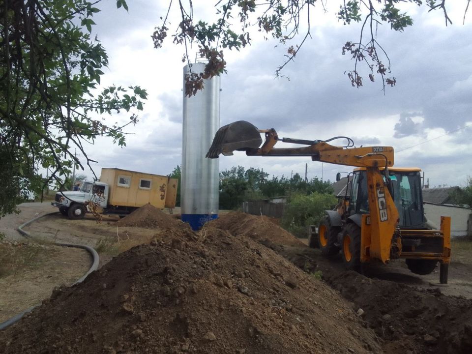 В поселке Грузско-Зорянское Горняцкого района Макеевки запустили вторую водонапорную башню емкостью сто тысяч литров
