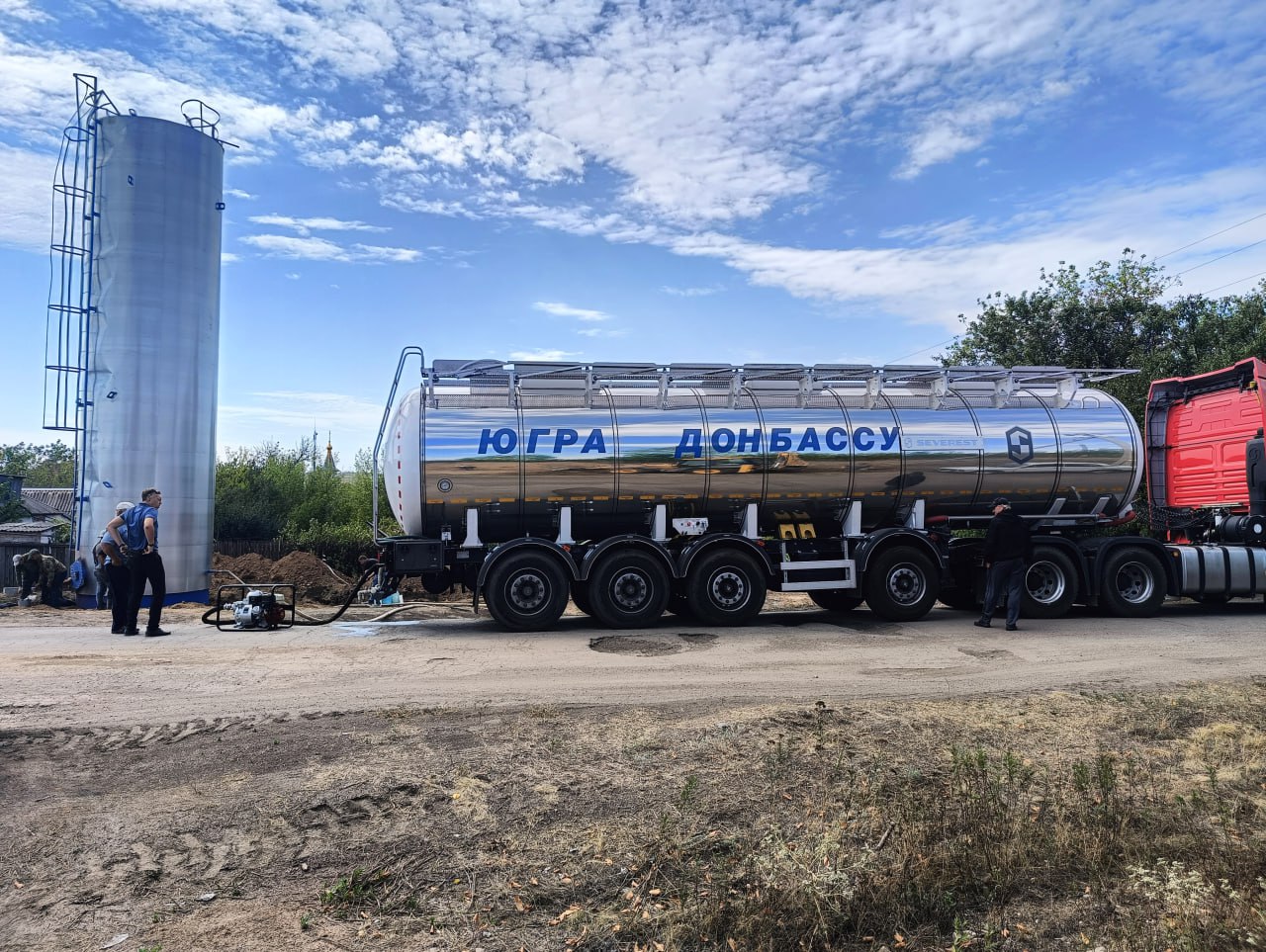 Запускаем пятую водонапорную башню в Макеевке Запускаем пятую водонапорную башню в Макеевке