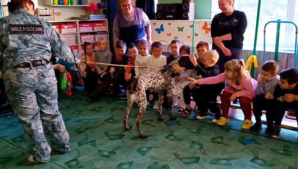 В гости к ребятам ГКДОУ "ДЕТСКИЙ САД № 7 Г.О. МАКЕЕВКА" ДНР приходили люди необычной профессии - кинологи из Центра кинологической службы Управления внутренних дел Российской Федерации «Макеевское» В гости к ребятам ГКДОУ "ДЕТСКИЙ САД № 7 Г.О. МАКЕЕВКА" ДНР приходили люди необычной профессии - кинологи из Центра кинологической службы Управления внутренних дел Российской Федерации «Макеевское»