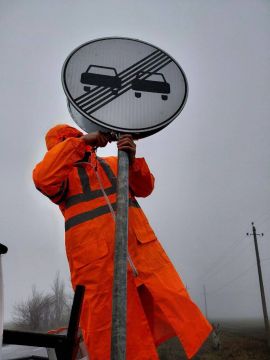 В любую погоду дорожники обеспечивают порядок и безопасность на дорогах Республики