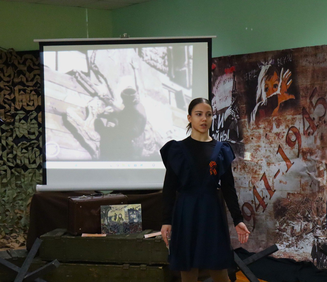 Виктория Романюк приняла участие в мероприятии, посвящённом Дню полного освобождения Ленинграда от фашистской блокады