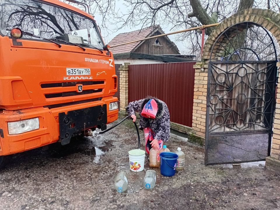 Валентина Харлашка: Сегодня, 25 февраля, провела мониторинг подвоза технической воды в Кировском районе Макеевки