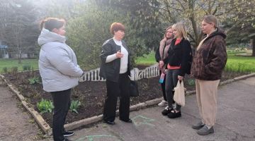 8 апреля, спикер Ирина Насерова провела встречу по адресу: г. Макеевка, мкр Солнечный, 32