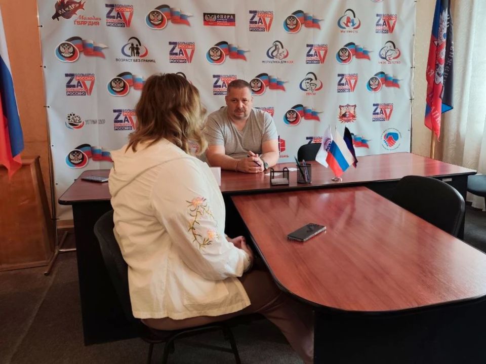 Вопросы охраны труда и благоустройства: депутаты Народного Совета провели приемы граждан в Шахтерске и Макеевке Вопросы охраны труда и благоустройства: депутаты Народного Совета провели приемы граждан в Шахтерске и Макеевке