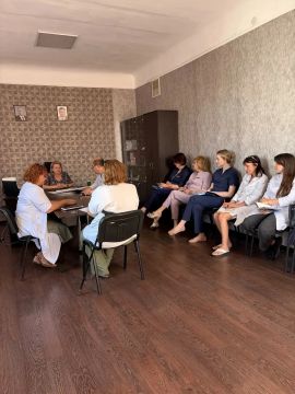 Сегодня, 8 июля, в Червоногвардейском внутригородском районе депутат Макеевского городского совета ДНР первого созыва Нателла Джоджишвили провела встречу с трудовым коллективом