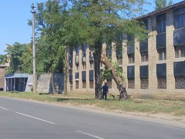 Сегодня, 13 августа, с целью приведения территории в надлежащее санитарное состояние сотрудниками Филиала № 3 «Макеевский металлургический завод» ООО «ЮГМК ДОНЕЦК» проведены работы по уборке тротуара по ул. Металургической