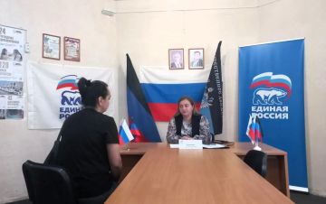Сегодня, 15 сентября, депутат Макеевского городского совета Донецкой Народной Республики первого созыва Алена Трякина провела прием граждан в общественной приемной Единой России Советского внутригородского района городского...
