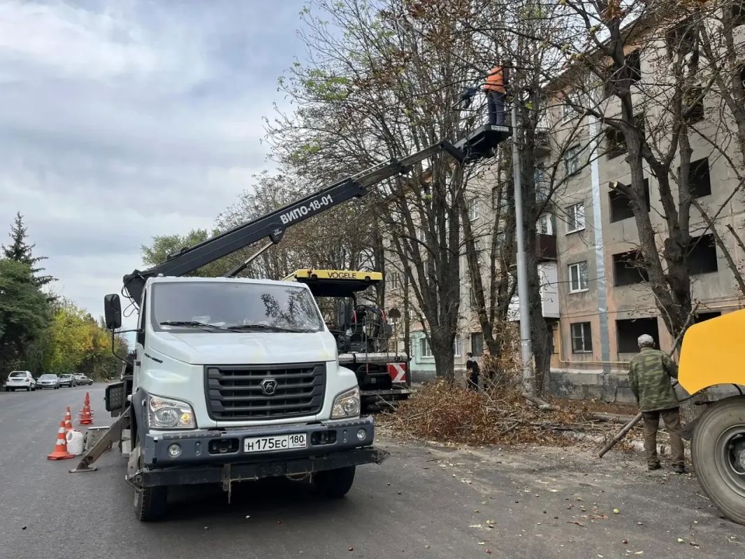В Советском районе сотрудниками МУП АГМ «Перспектива» выполнены работы по обрезке дерева в зоне линии наружного освещения по улице Гаврилова В Советском районе сотрудниками МУП АГМ «Перспектива» выполнены работы по обрезке дерева в зоне линии наружного освещения по улице Гаврилова